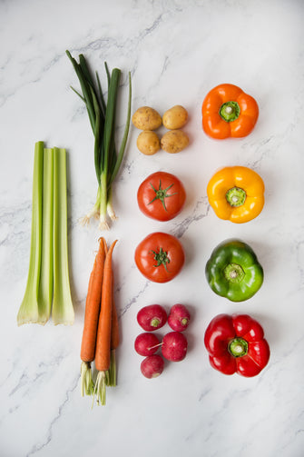 fresh vegetables used for your meal delivery