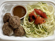 Zucchini Noodles with Beef Meatballs and our Sugar-Free Asian Sesame Sauce - FIT BY ELIA