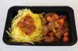Spaghetti Squash with Shredded Beef in Fresh Tomato Sauce, White Onions, and Red and Green Peppers - FIT BY ELIA